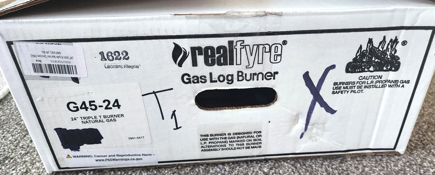 😃  Peterson Real Fyre 24" G45 Triple Burner System (NG) Natural Gas 6