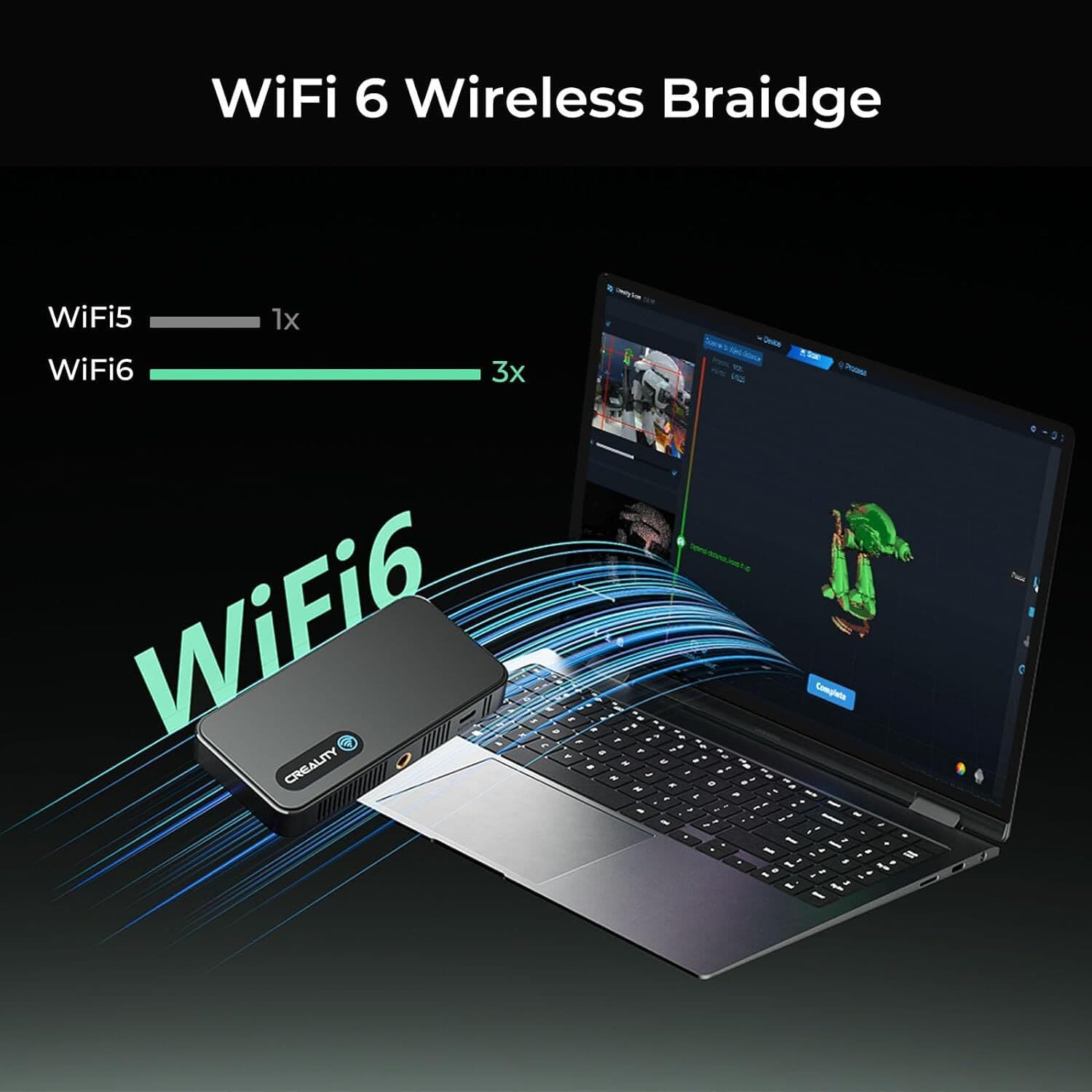 Creality 3D Scanner CR-Scan Ferret Pro Upgrade Handheld Scanner Anti-Shake Track 6