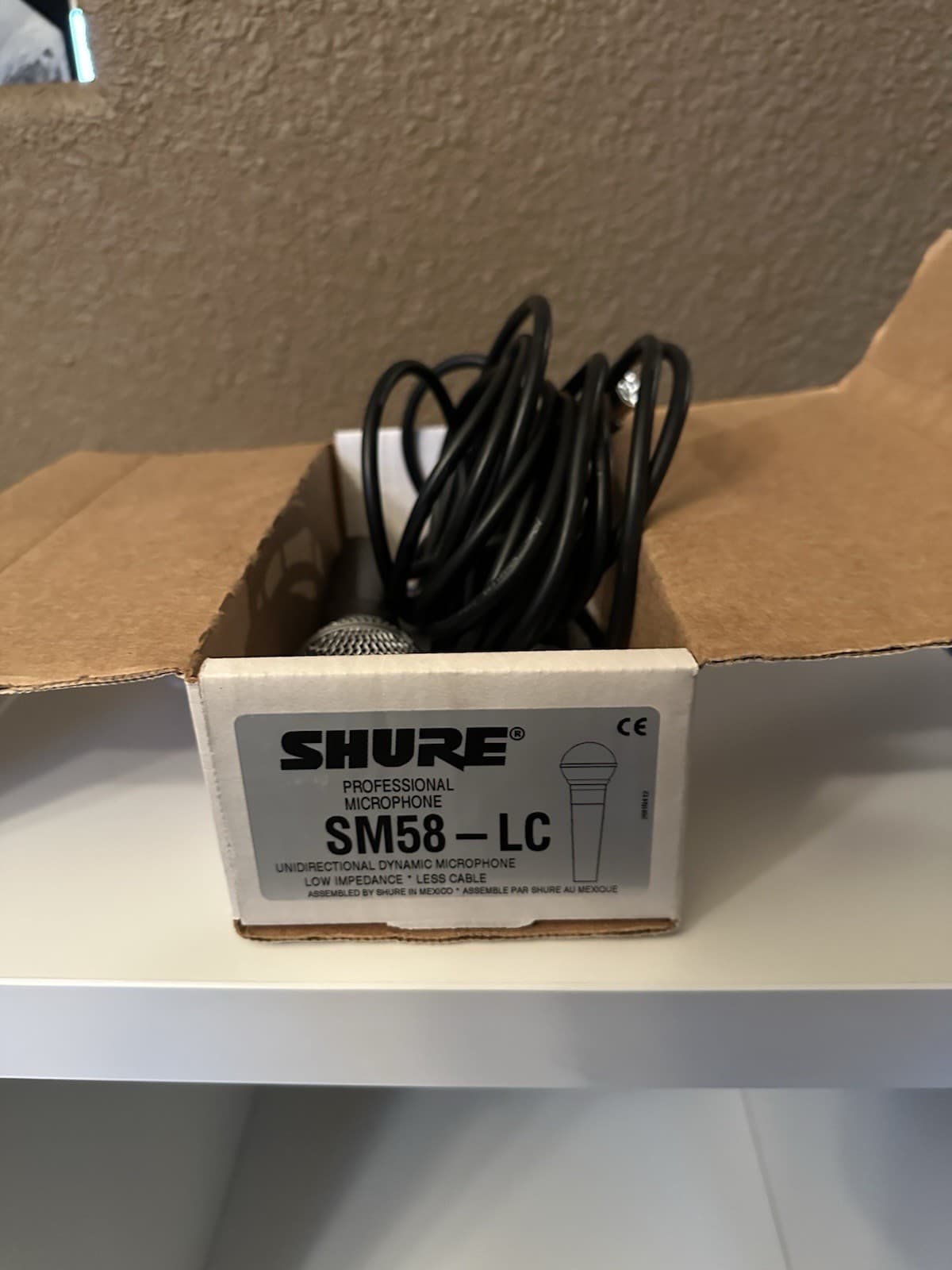 Shure SM58-LC Wired Microphone With Cord Cable 3
