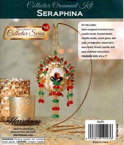 NEW!!!HERRSCHNERS SERAPHINA COLLECTOR SERIES ORNAMENT KIT # 68