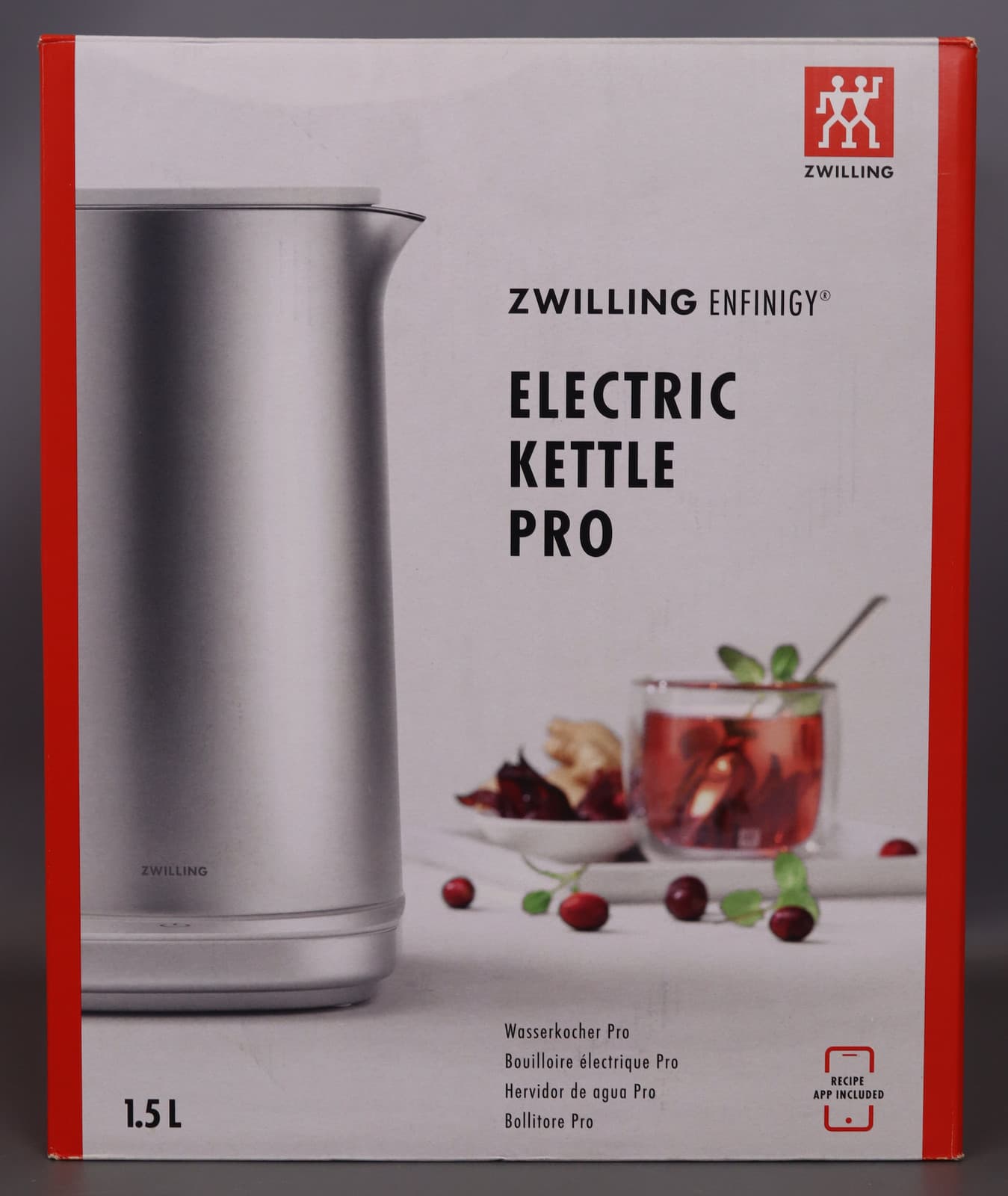 ZWILLING Enfinigy Cool Touch 1.5-Liter Cordless Tea Kettle - EU Plug