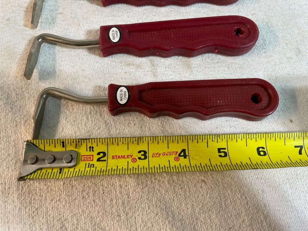 Horse Hoof Pick, Steel with Maroon Handle,  Equine Grooming Care - Lot of 6 4