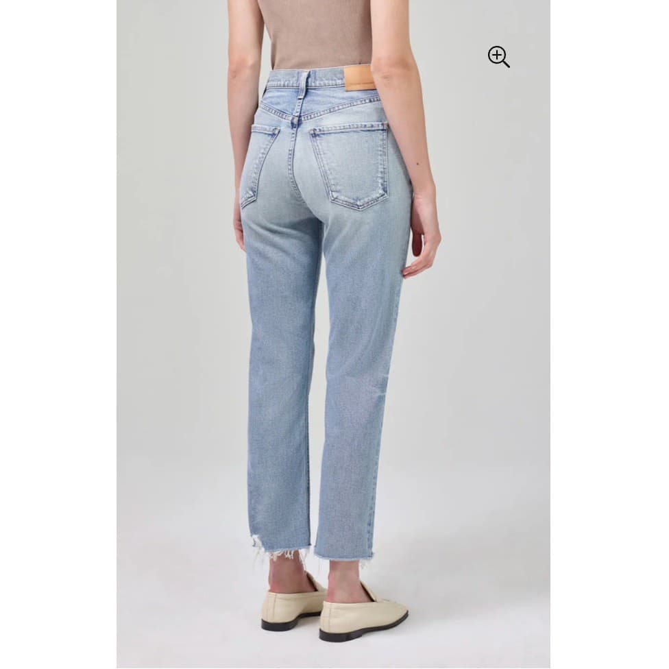 CITIZENS OF HUMANITY NWT Daphne Crop Denim Jean in Checkmate // 31 2