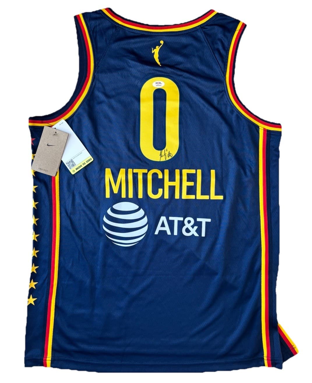 Kelsey Mitchell Signed Autographed WNBA Indiana Fever #0 Jersey PSA/DNA AUTO 2