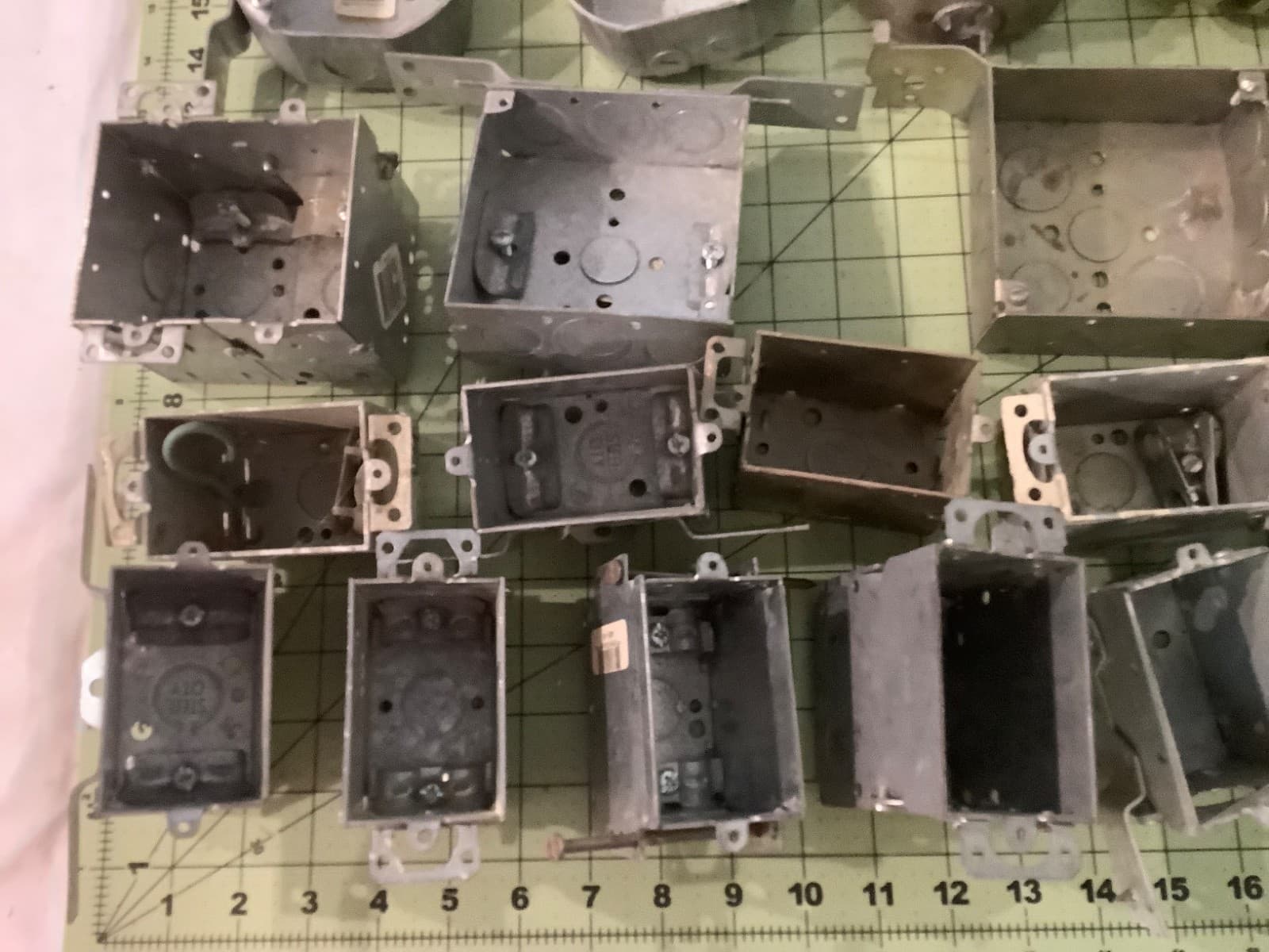 Lot of 20 Used & Mostly New Electrical Boxes And Two Raised Covers 6