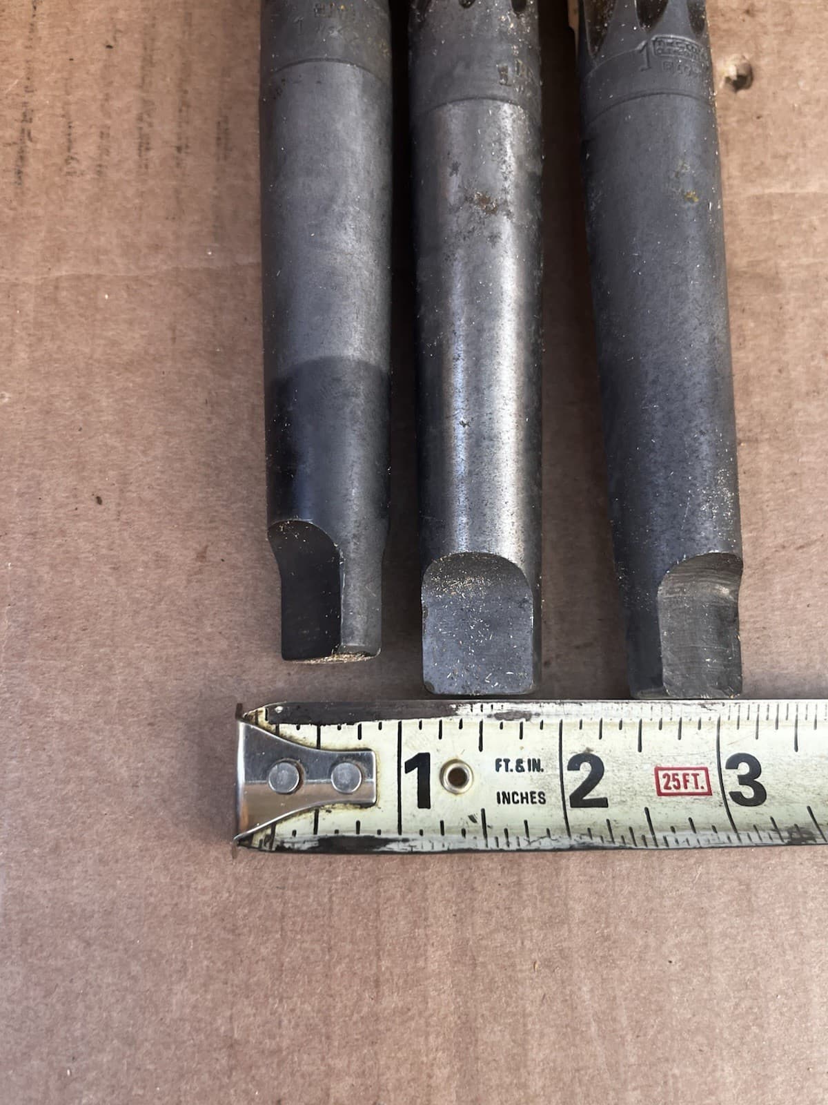 Lot Of 3 Cleveland Twist 1” Reamers 8 Flute Morse Taper 3 MT (Inv c3) 2