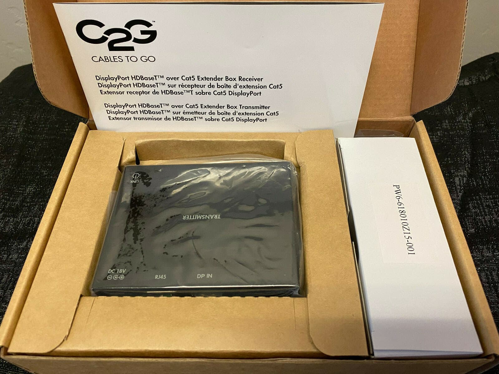 C2G 29302 & 29299 DisplayPort HDBaseT over Cat5 Extender Transmitter & Receiver  6