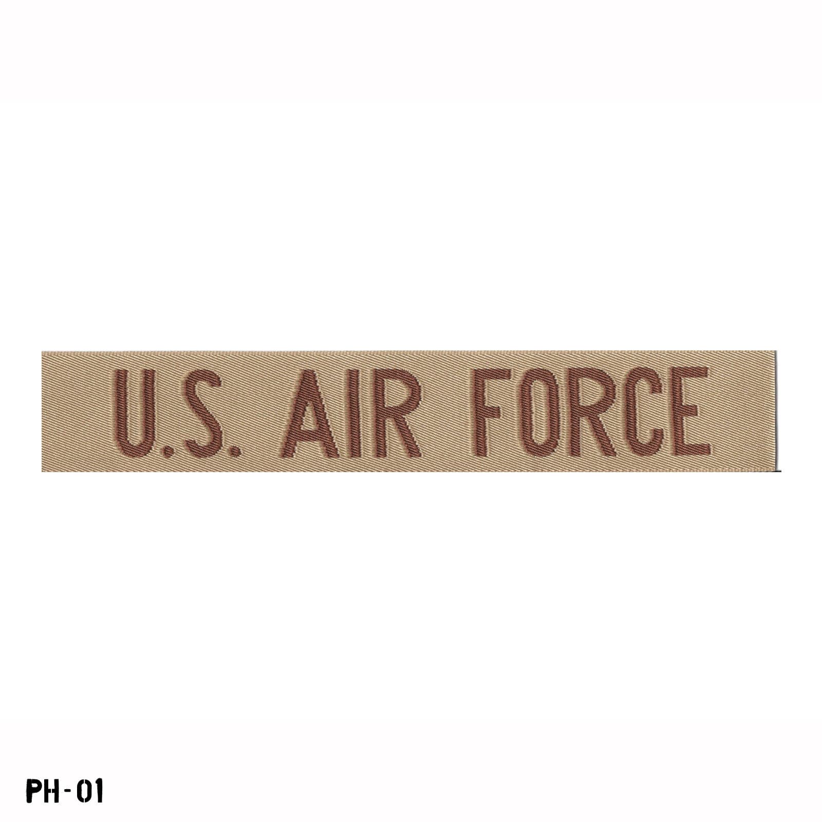 "U.S. AIR FORCE" Desert Woven Name Tape Patch ~ BDU Distinctive Insignia ~ BEVO