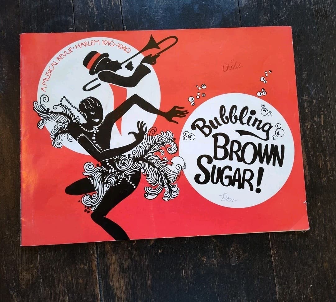 Harlem Program Bubbling Brown Sugar: A Musical Review, Vintage MUSTY ODOR READ