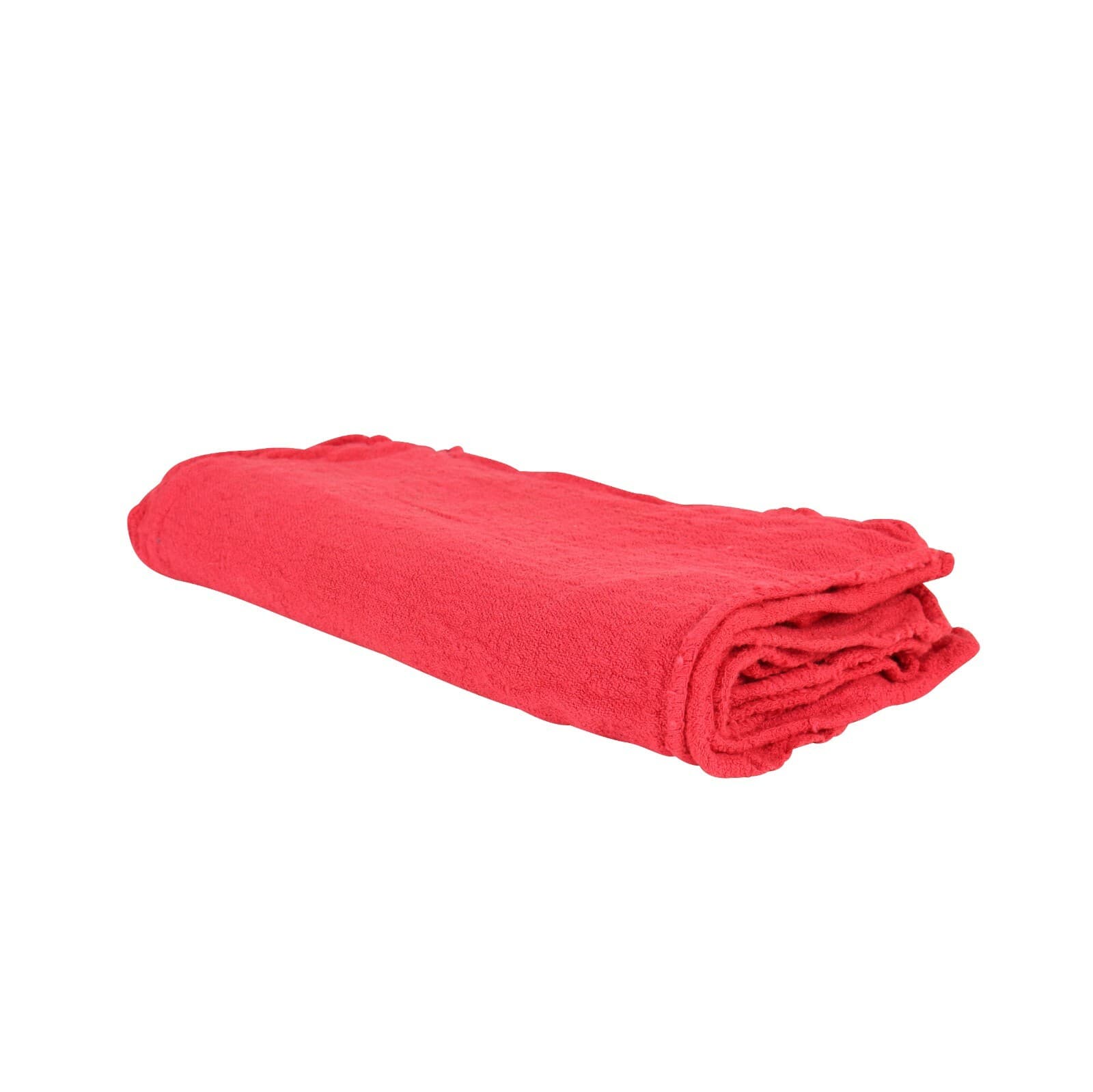 50 Pack of Red Shop Towels 12 x 14 Cleaning Cotton Rags Absorbent Wipers 6