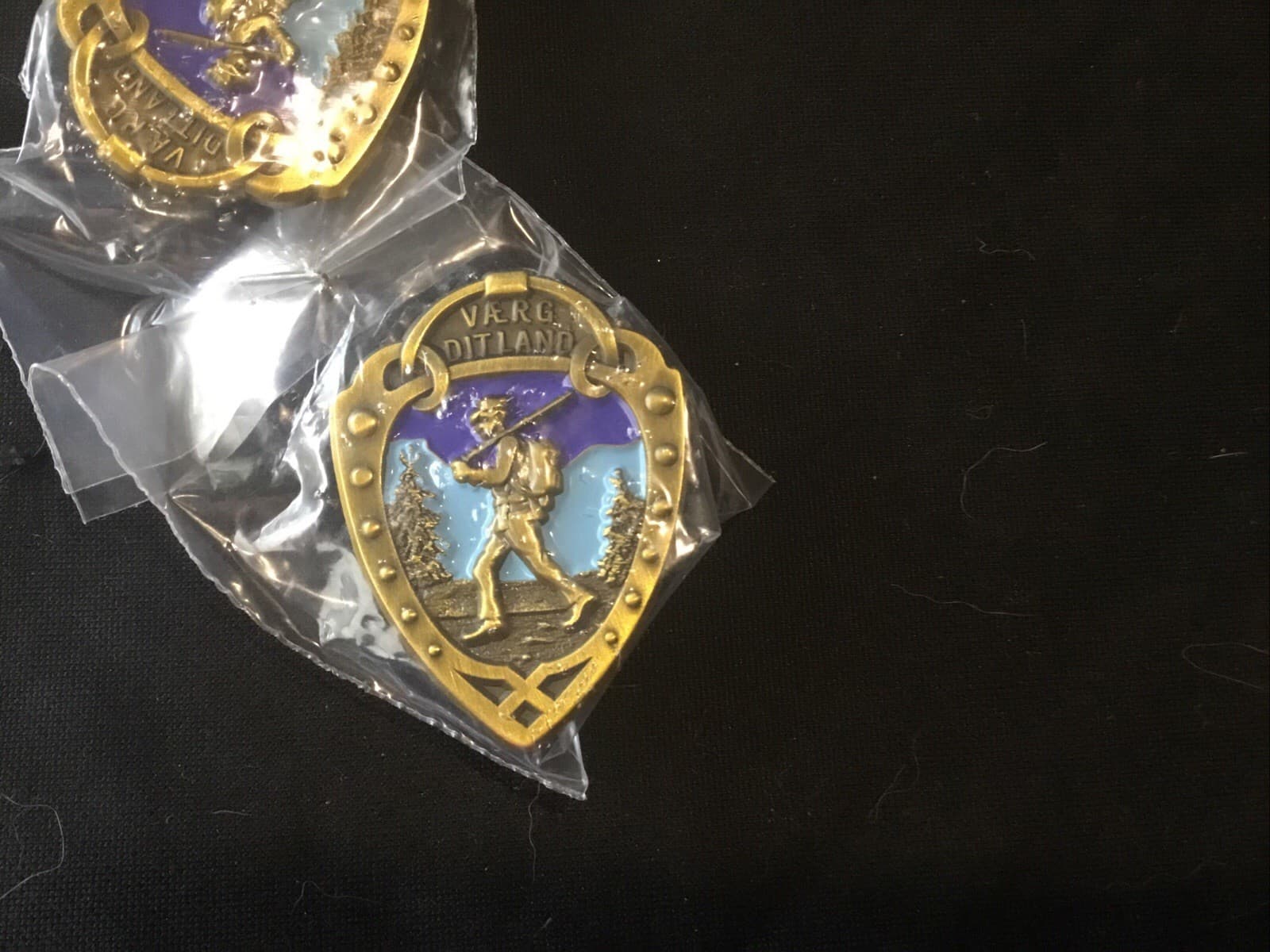 Norwegian Foot March Badge 1 1/2 Inch (LARGE SIZE!) (Gold) 4