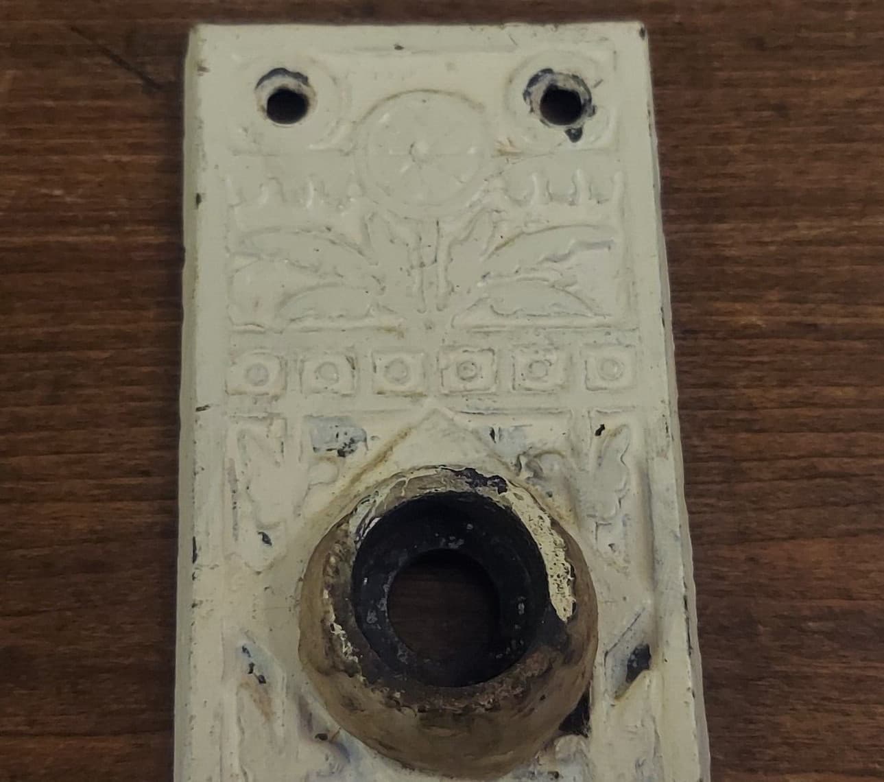 Antique Sargent & Co. Exterior Eastlake Style Door Plate  2" x 7½" 3