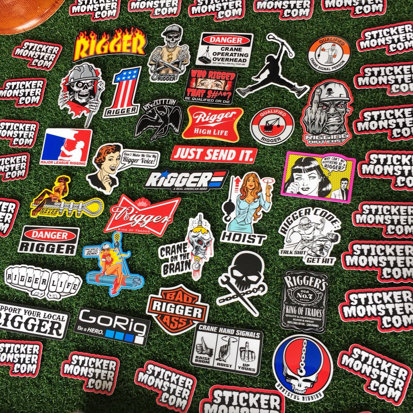 RIGGER SIGNALPERSON CRANE 32 Hard Hat Stickers HardHat Sticker & Decals, Helmet 2