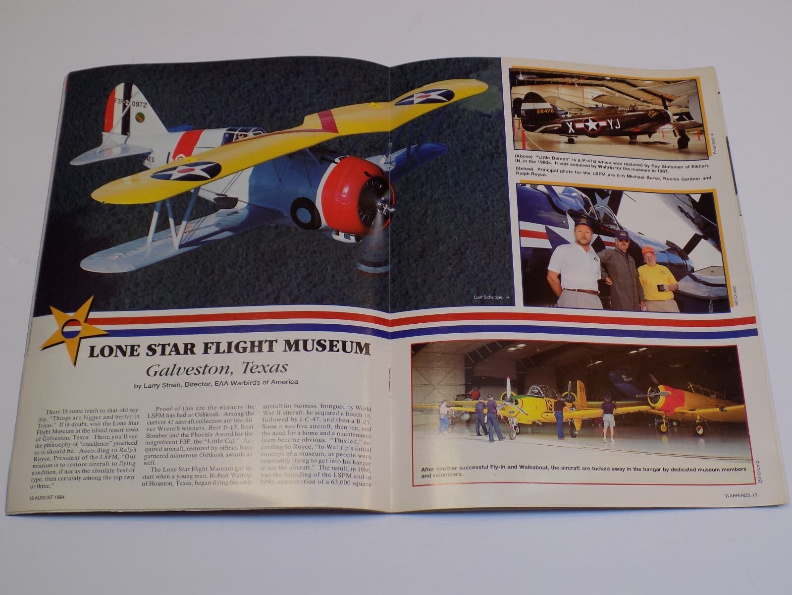 Warbirds Magazine Aug 1994 Keep Em Flying EAA F-86 O-1 Birddog Lone Star Flight 2