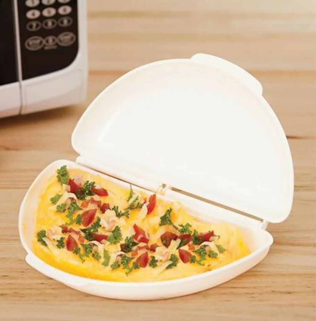 Microwave Omelette Maker - BPA Free Plastic Easy Cook Eggs Food Preparation Tool 2