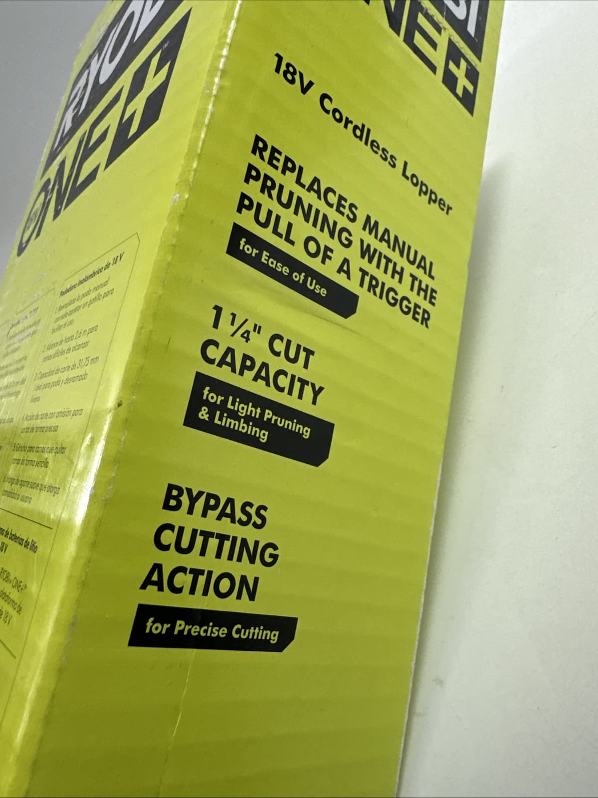 Ryobi One+ 18V Cordless Lopper Tool Only Model P4362BTL NEW 6