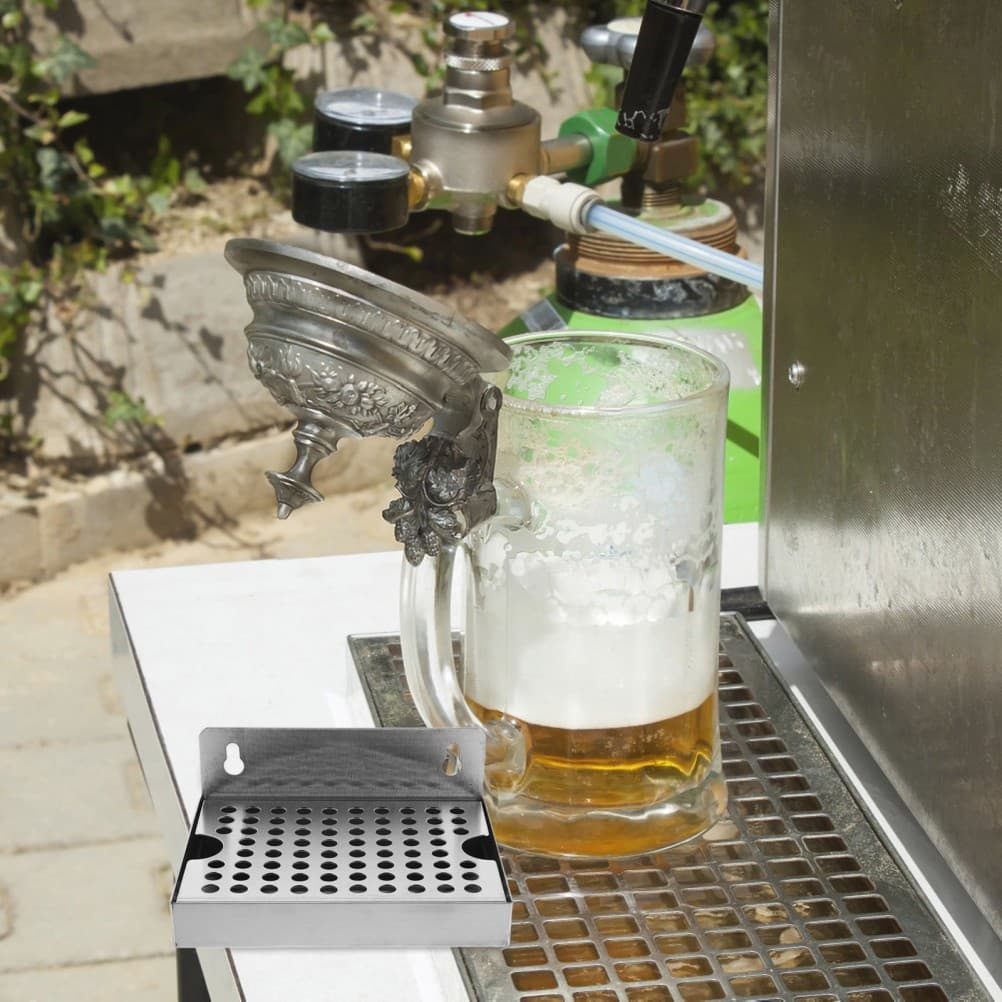  Stainless Steel Drip Tray: Beer Dispenser Drain Plate 6"X4.5" - Homebrew Keg 4
