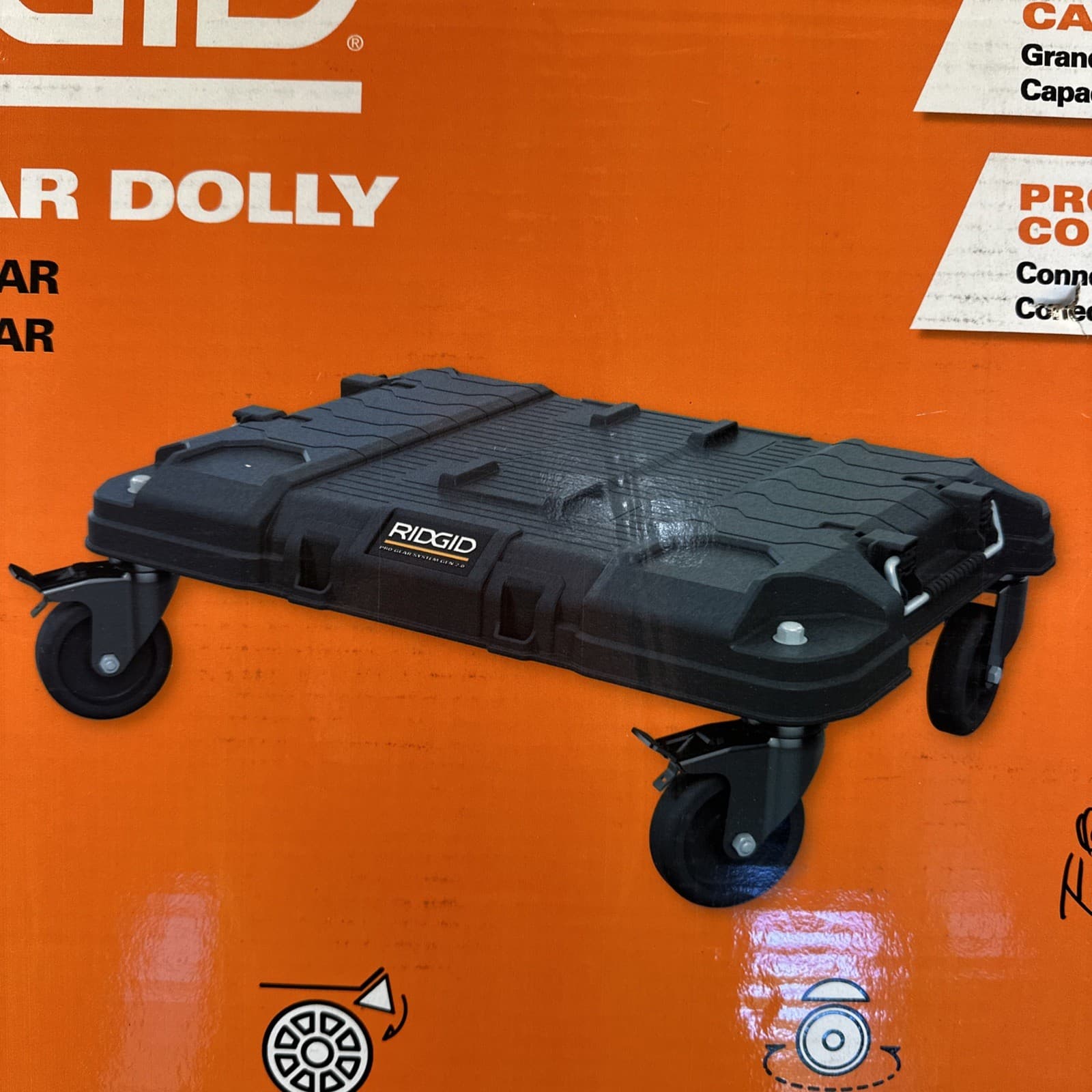 Ridgid Pro Gear Dolly Cart Modular Tool Box System Gen 2.0 330 Lb Capacity 2