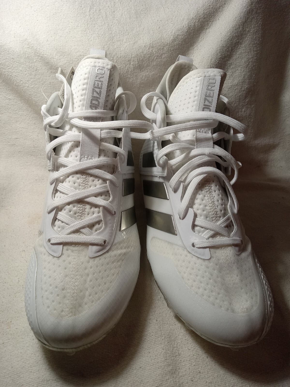 Adidas Adizero Natural 1.0 Lacrosse Football Cleats White Men's Size 8 (Y103) 3