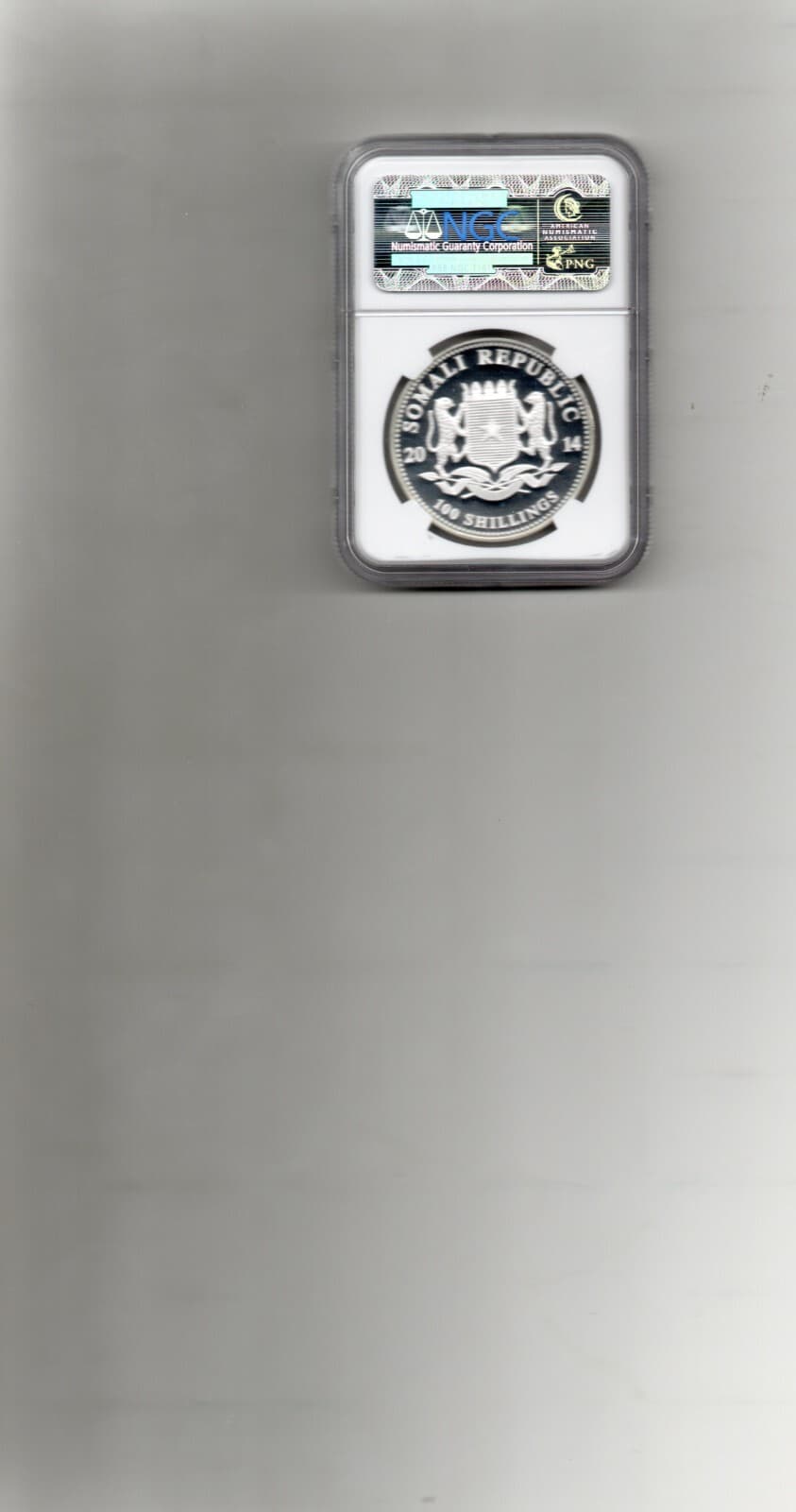 2014 Somalia 1 oz Silver Elephant NGC  MS69 2