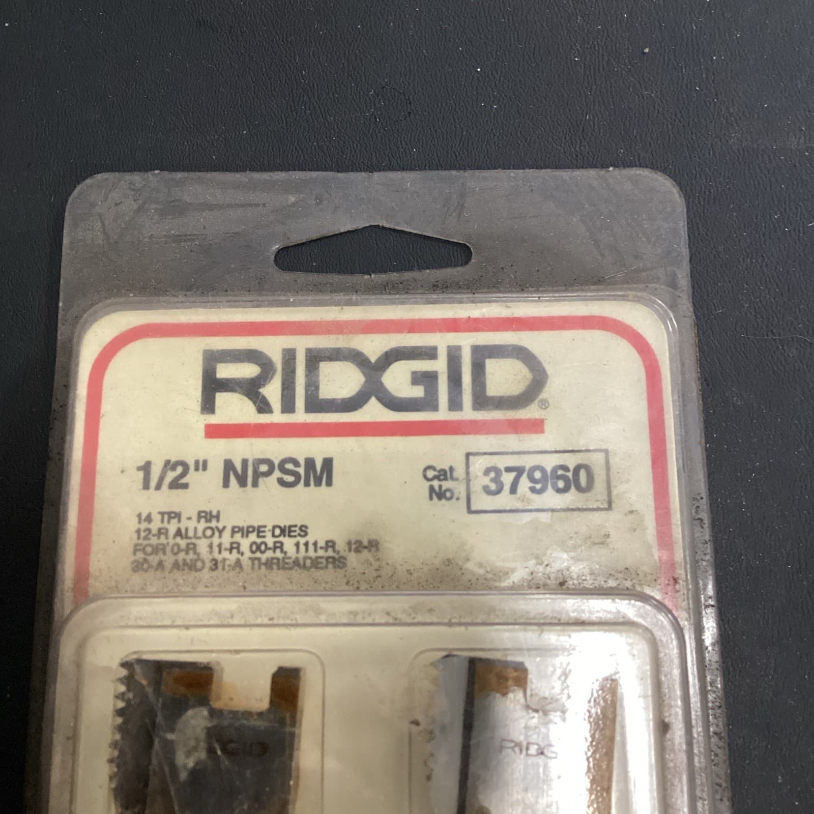 Ridgid 37960 Pipe Threader Dies 1/2" NPSM 14 TPI-RH NOS 2