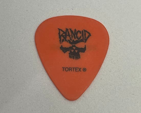 Rancid Tim Armstrong Stage Guitar Pick 2008 Let the Dominoes Fall Tour Plectrum