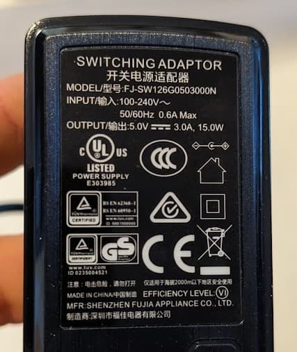 Geochron Clock Atlas 2 4K - Replacement Power Supply 2