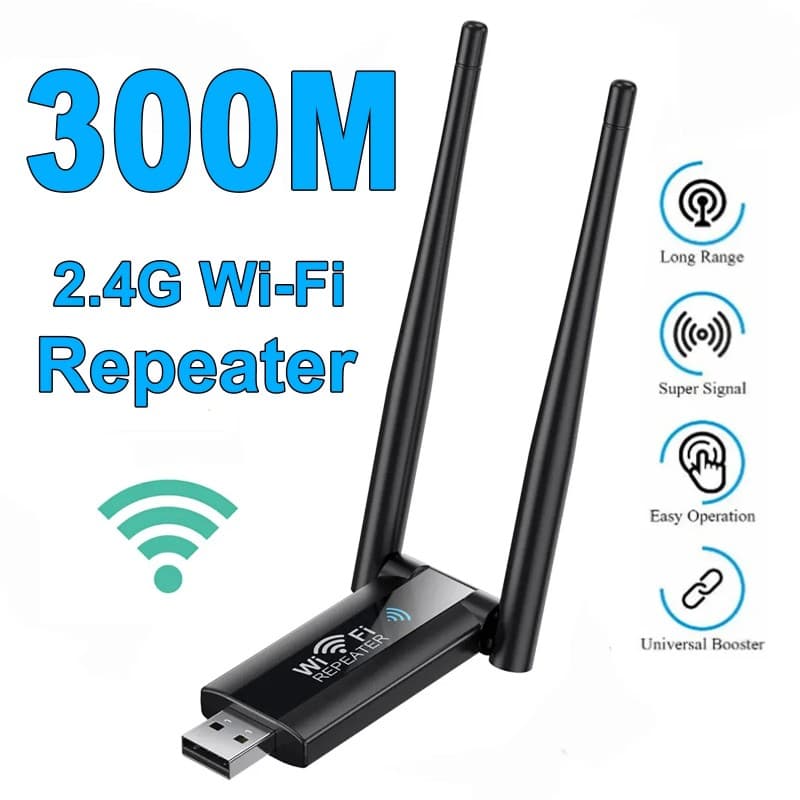USB WiFi Signal Network Extender 300Mbps Wireless WIFI Network Transceiver