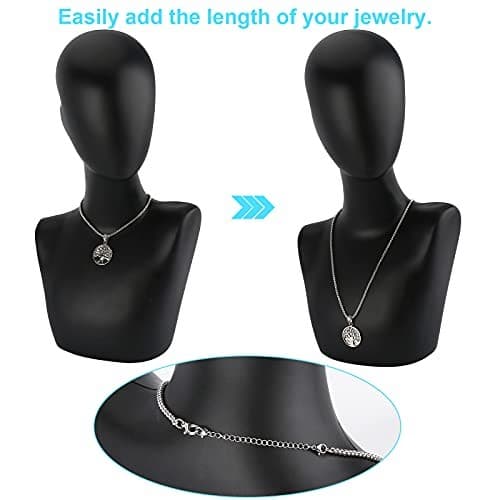  12 PCS Necklace Extenders - Stainless Steel Necklace 1" 2" 3" 4" 5" 6" Silver 4