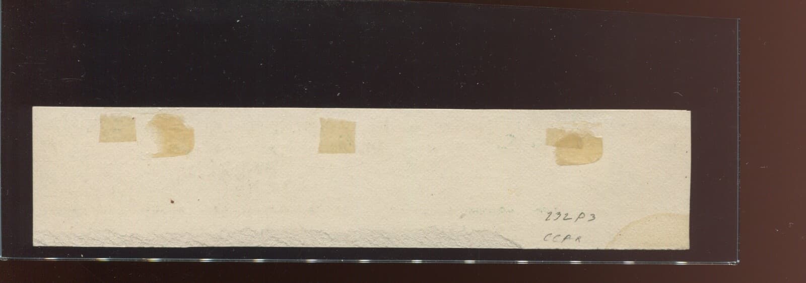 232P3 Columbian Proof on India Plate # & Imprint  Strip of 4 Stamps LV9962 2