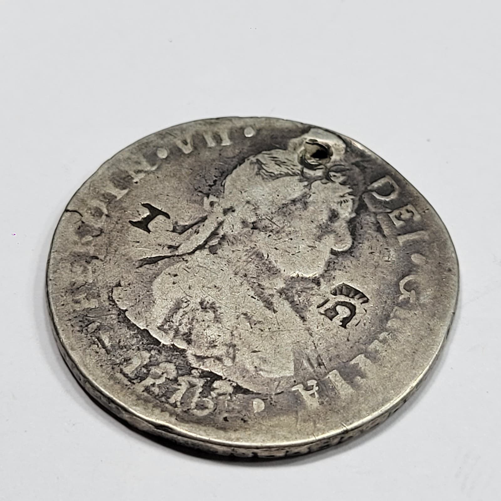 1816 Mexico CHIHUAHUA Silver 8 Reales Overstruck on CA Cast Silver 8R *K796 4