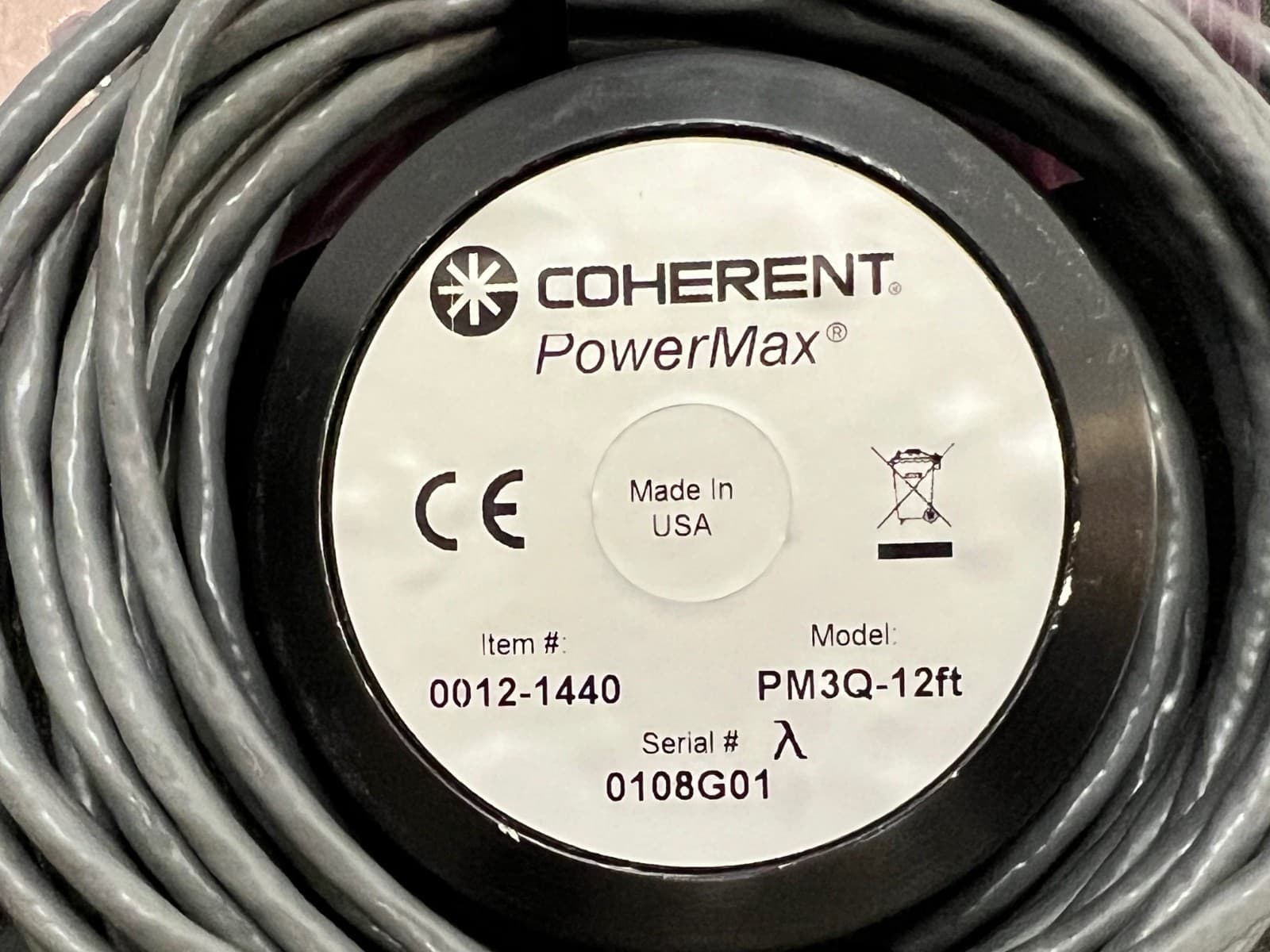 Coherent PowerMax PM3Q-12FT Low Power Thermopile Power Sensor 2