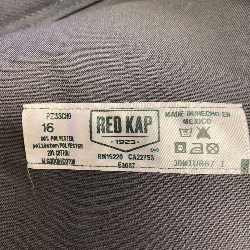 Red Kap PZ33CHO Size 16 x 34U Poly/Cotton Gray Work Pants - 2