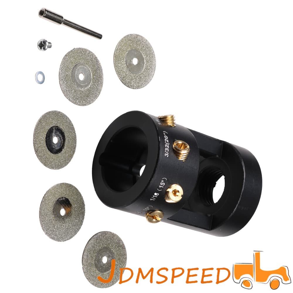 Tungsten Grinder Sharpener Multi-Angle Offsets Head Tool Set For TIG Welding  2