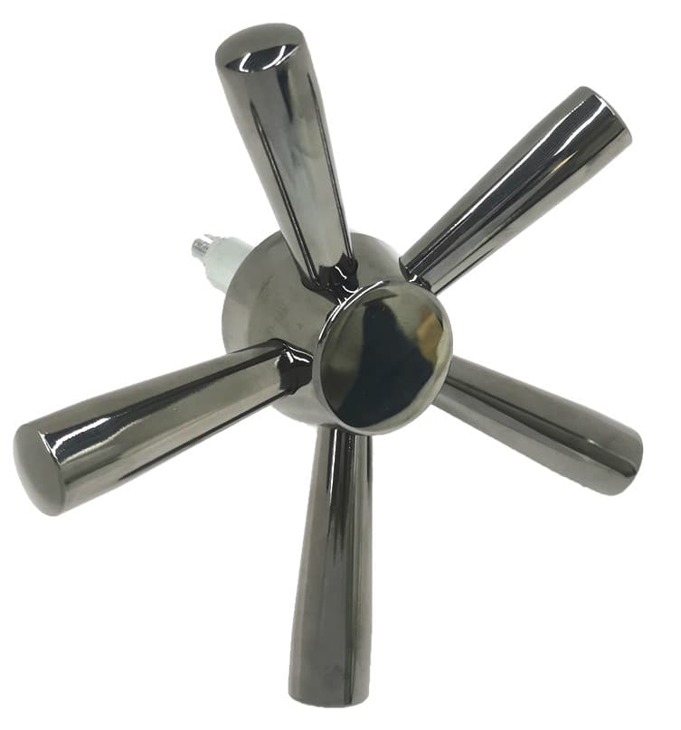 New 5 Spoke Gun Safe Handle For Strong Safes & Vault Doors With Black Chrome 6