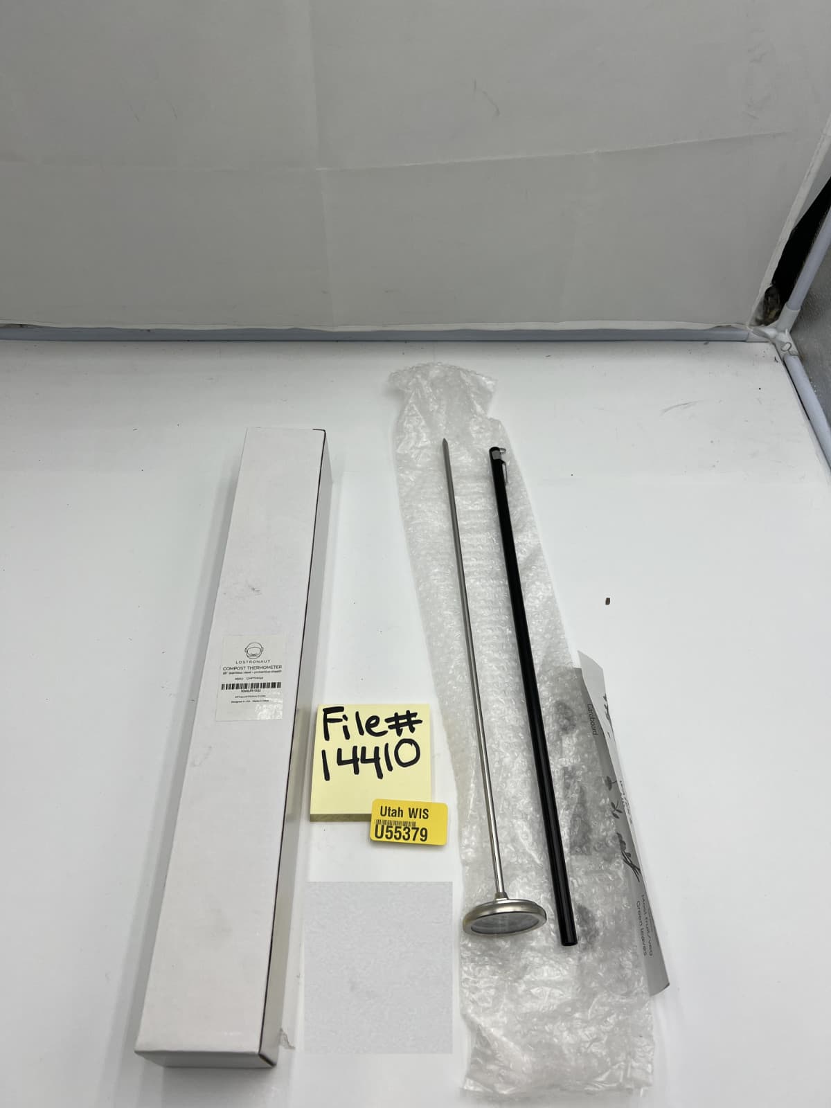 (QTY 2) LOSTRONAUT Compost Thermometer, 16" Stainless Steel & Protective Sheath 5