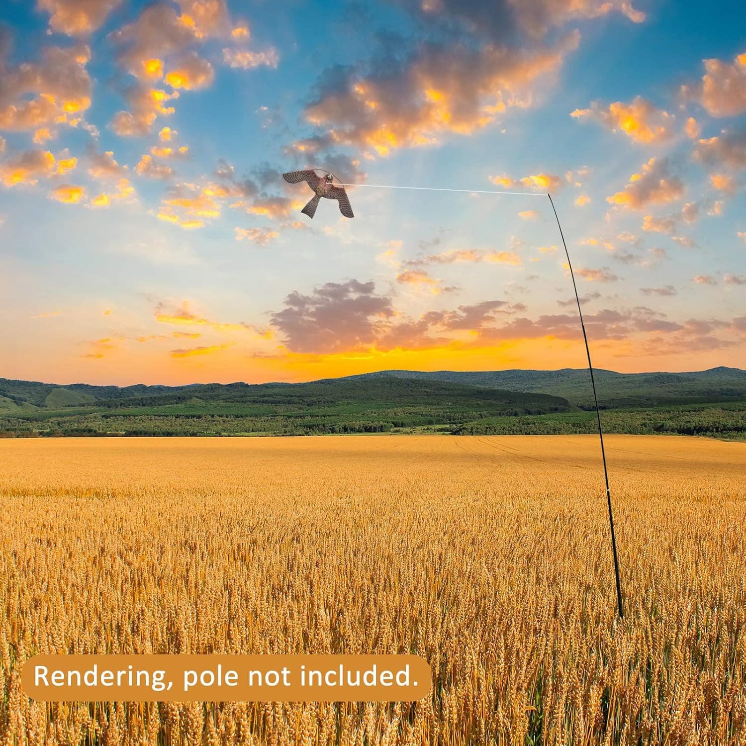 Bird Scarer Flying Kite Crops Farm Flying Bird Hawk Flying Kite 6