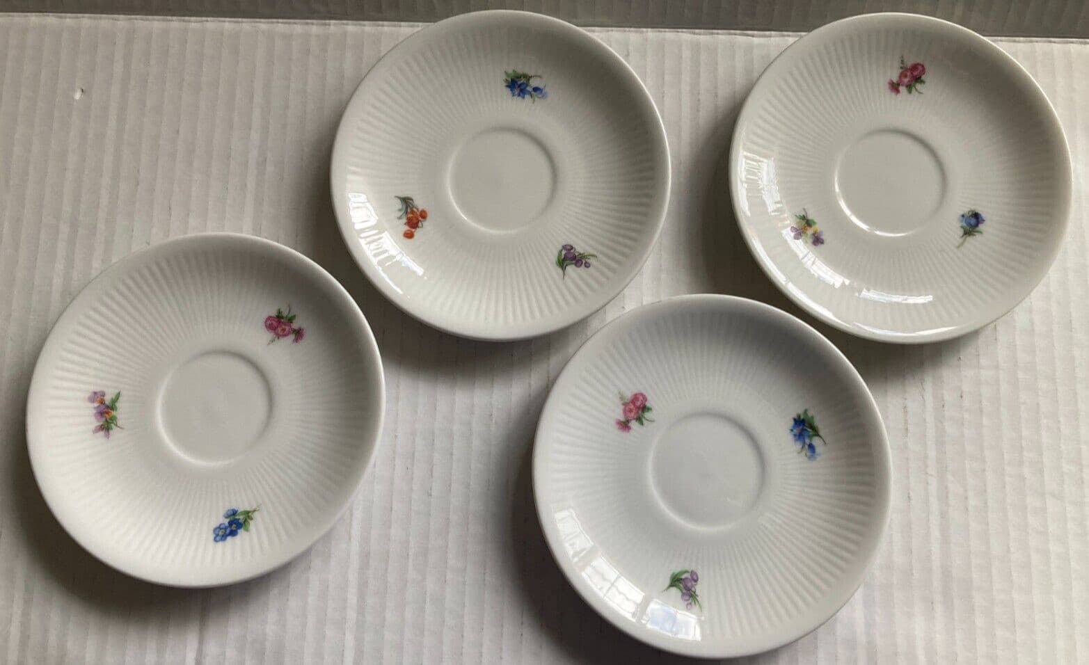 Kuba Porzellan Bavaria Germany Espresso Demitasse Cup & Saucer Set of Four Stamp 6