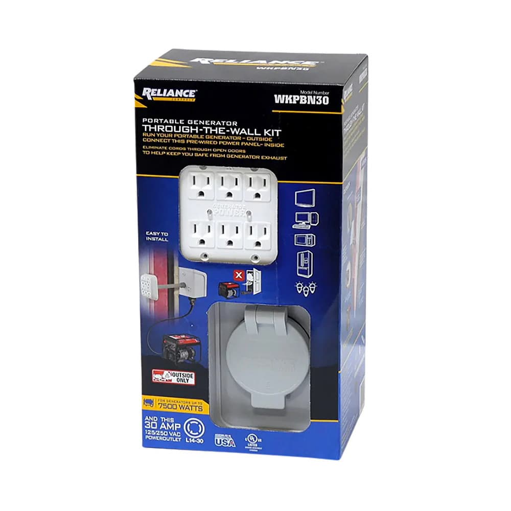 Reliance WKPBN30 Portable Generator Through the Wall Kit - Gray 2