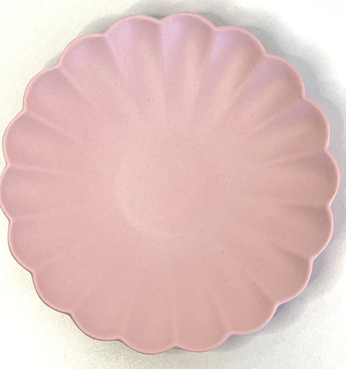 Meri Meri PINK Reusable Bamboo Plates (Pack of 6) Scalloped 7 3/4”x7 3/4” NEW