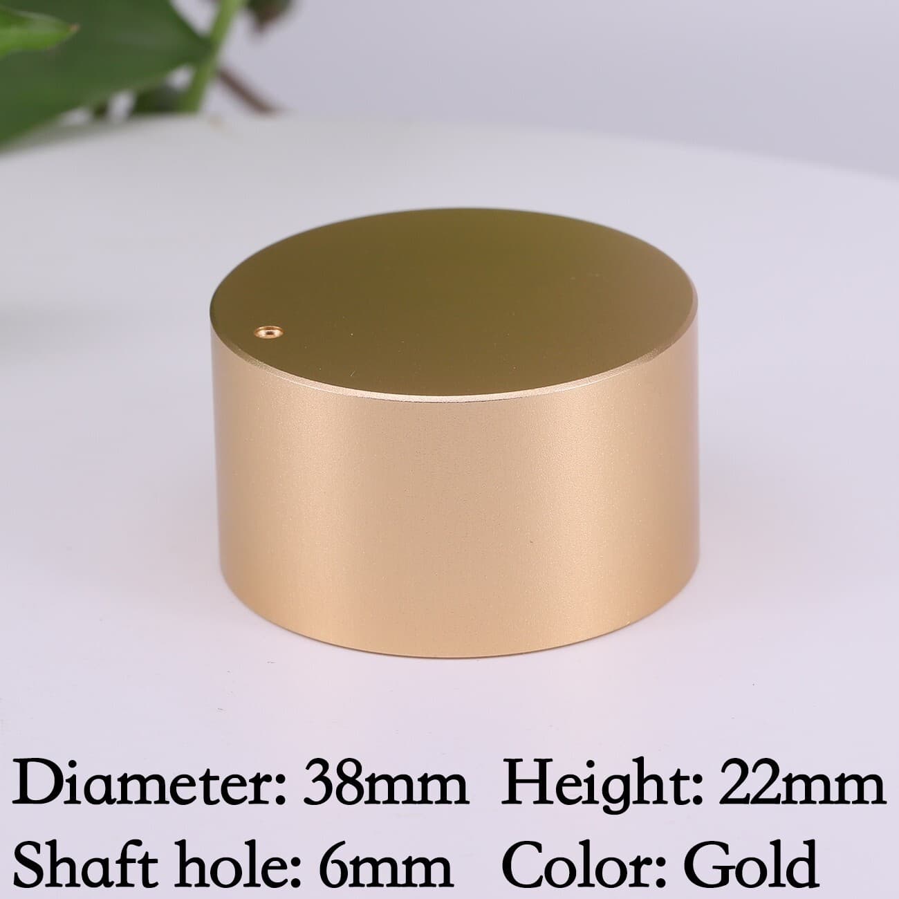 1PC Aluminum Potentiometer Volume Knob 38*22mm Hifi Amplifier 6mm Audio Knob