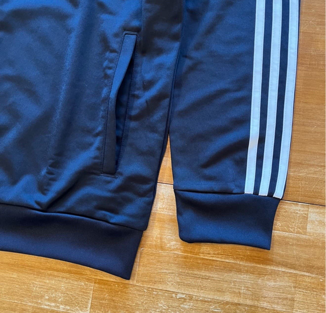 adidas Womens 3 Stripes Tricot Tracksuit Jacket & Pants Set Blue Nee All Sizes 4