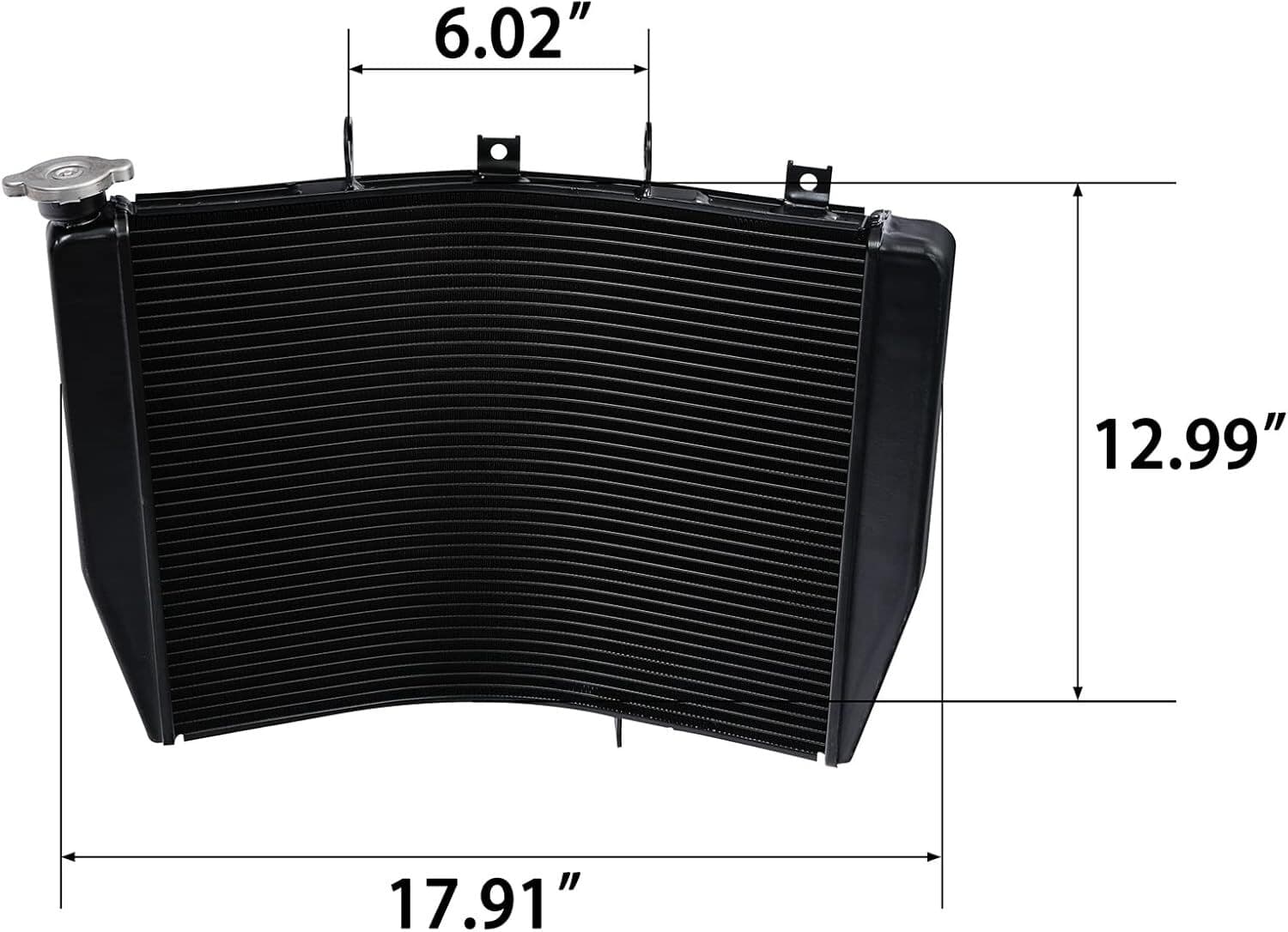 Motorcycle Radiator Cooler Engine Cooling for Kawasaki Ninja ZX-14 ZX1400C ZX14R 2