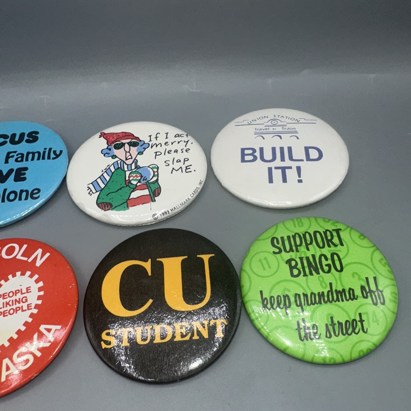 Lot 36 Vintage Pin Pinback Buttons political hallmark Olympic protest 70s 80s 90 4