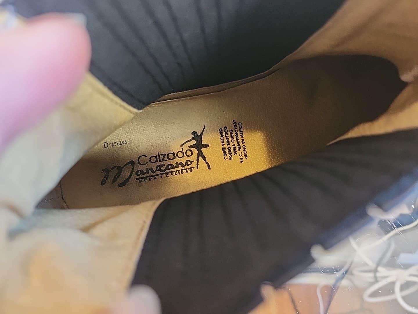 Calzado Manzano Leather Dance Danza Mexico Ballet Folklorico Flamenco Boot Sz 26 4