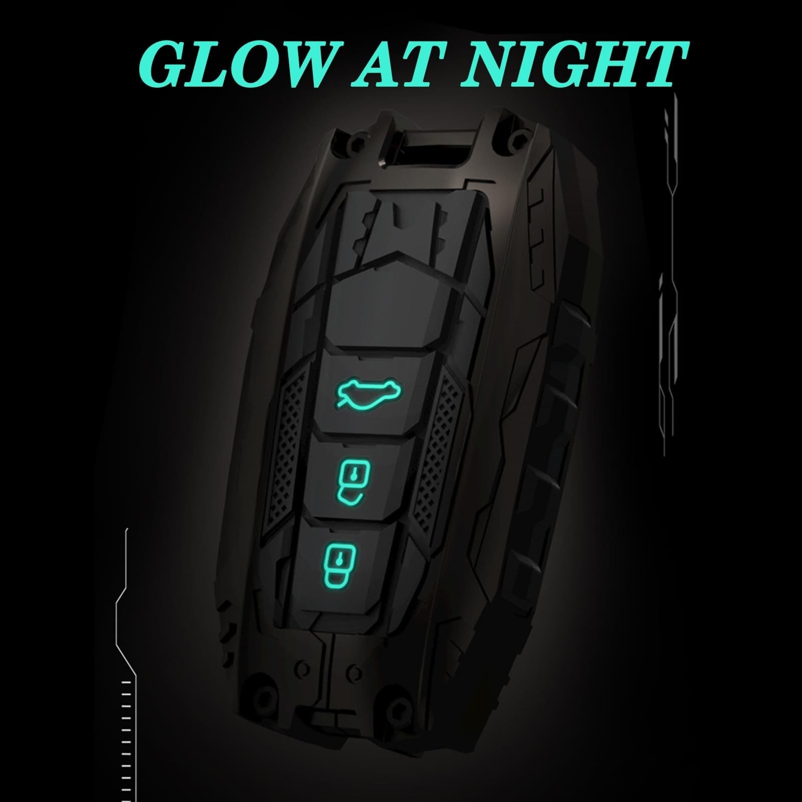 Heavy Metal Key Fob Cover Case Protector for Toyota,Car Key Case Full Protect... 5