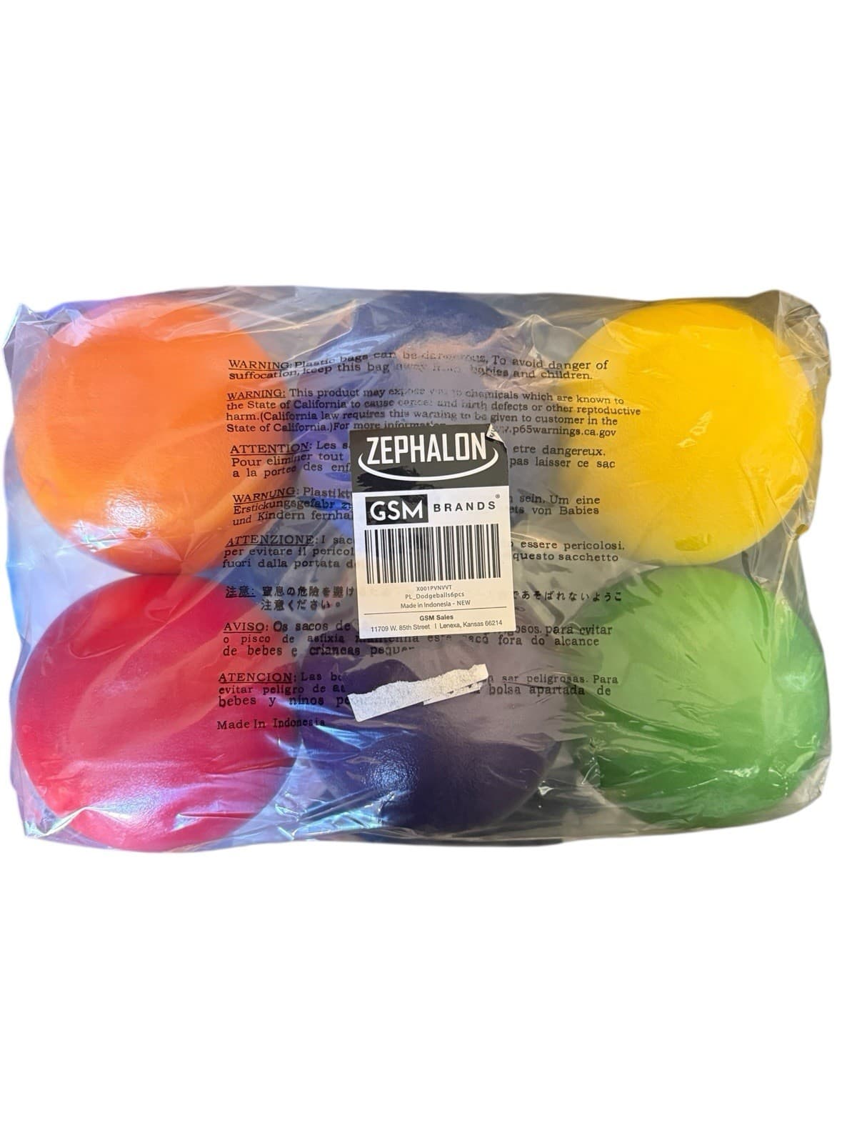 BRAND NEW Dodgeballs - Foam, Soft Skin, Low Bounce, 5.9" Set of 6 Balls 4