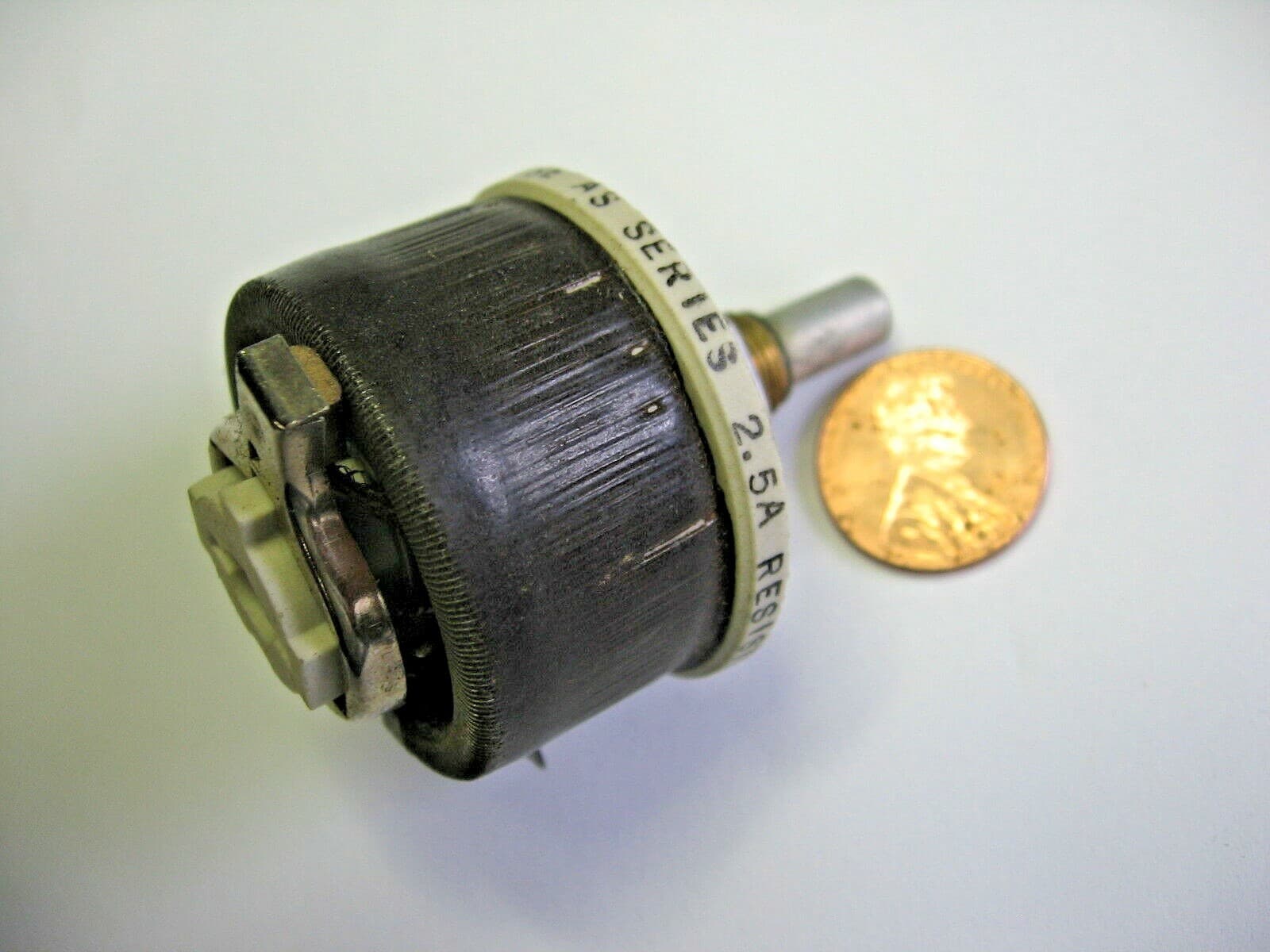 Variable Resistor 500 ohm 25 Watt Potentiometer / Rheostat Memcor / CAT 3N-5981  5