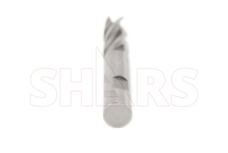Shars 1/4" x 3/8" HSS 4 Flute Single End Long Length Flute End Mill !} 3