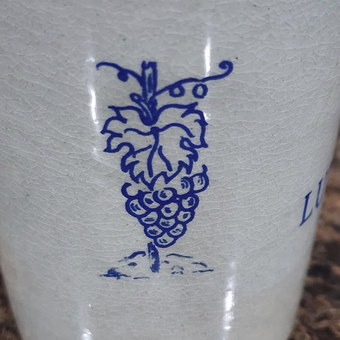 Vintage Lufthansa Airline Stoneware Wine Cup Approx 3.75" Tall & 3" W at Mouth 4